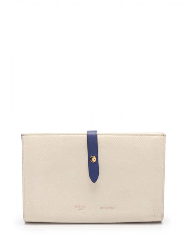 セリーヌ CELINE 二つ折り長財布 ストラップ ラージ マルチ 