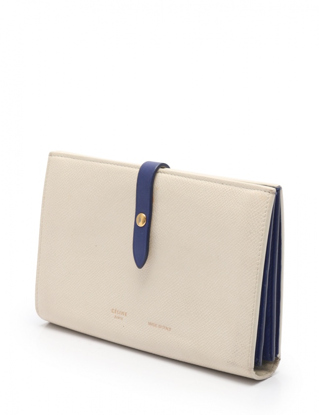 セリーヌ CELINE 二つ折り長財布 ストラップ ラージ マルチ 