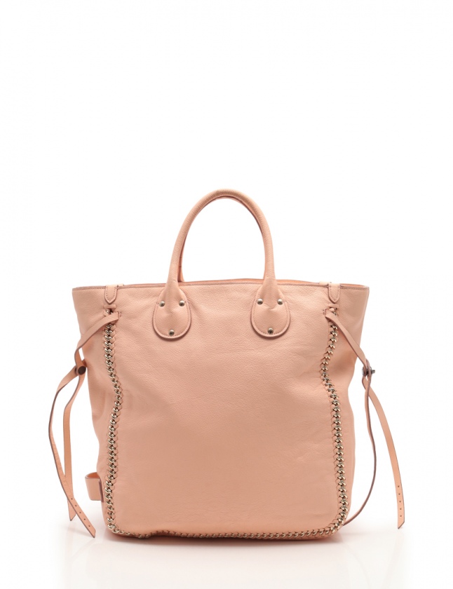 コーチ COACH トートバッグ スタッズ トール テイタム ピンクベージュ 