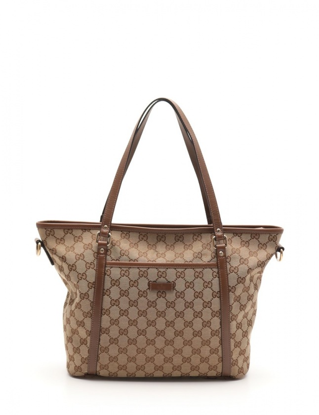 グッチ GUCCI トートバッグ ショルダーバッグ GGキャンバス ベージュ