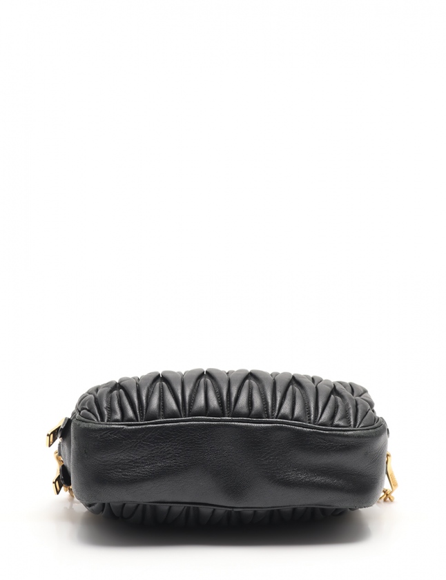 ミュウミュウ miumiu ショルダーバッグ ポシェットマテラッセ 黒 