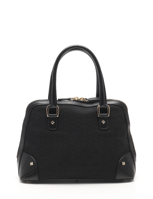 グッチ GUCCI ハンドバッグ GGキャンバス 黒 131023 キャンバス レザー