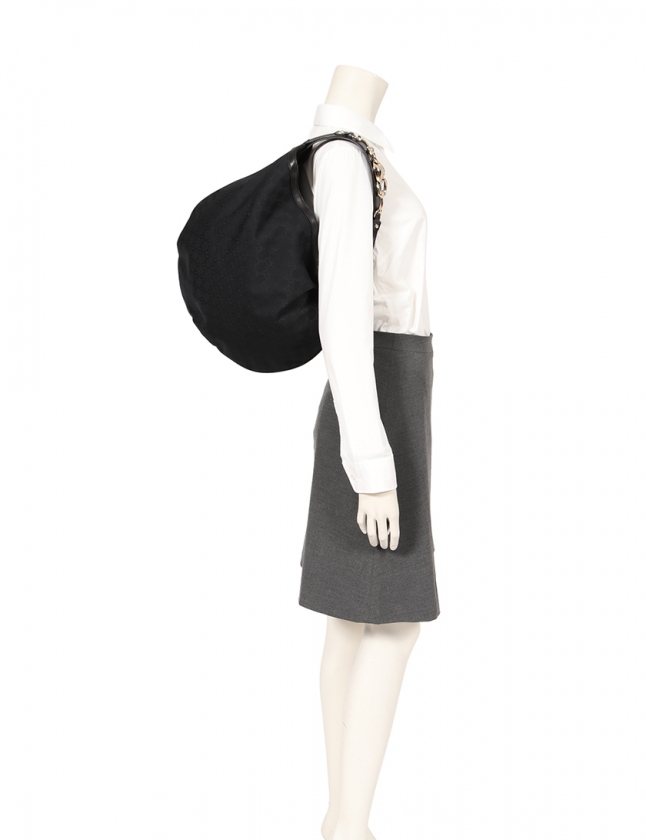 グッチ GUCCI ショルダーバッグ GGキャンバス 黒 170014 キャンバス 