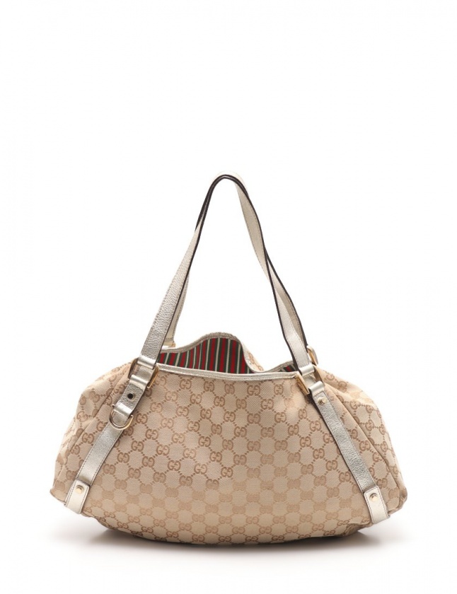 グッチ GUCCI ショルダーバッグ GGキャンバス アビー ベージュ 