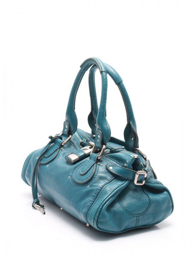 クロエ CHLOE ハンドバッグ パディントン ターコイズブルー