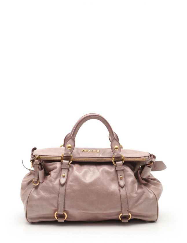 ミュウミュウ miumiu ハンドバッグ ショルダーバッグ グレーパープル  