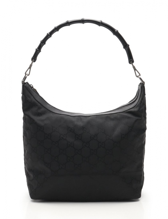 グッチ GUCCI ワンショルダーバッグ バンブー GG柄 黒 000 0833  