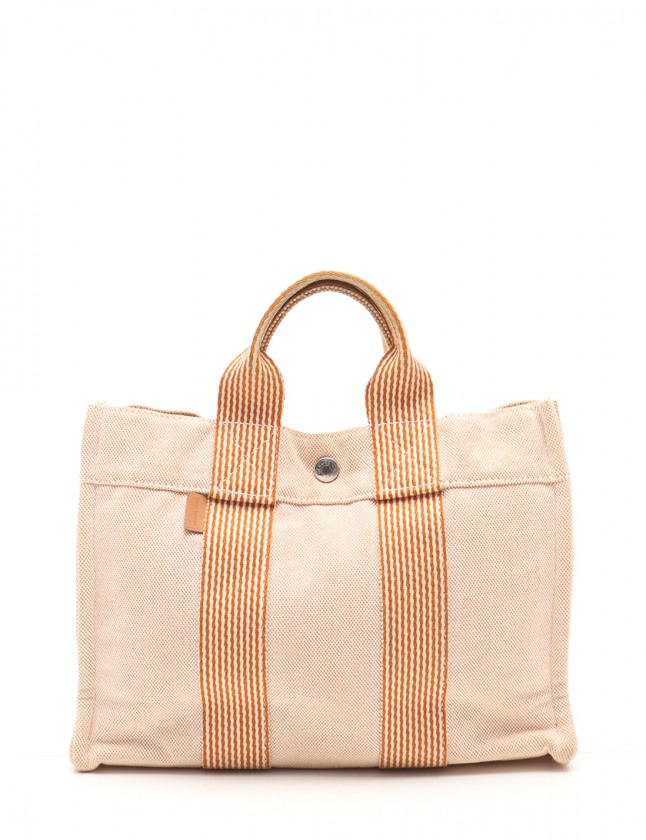 エルメス HERMES トートバッグ ニューフールトゥPM オレンジ 