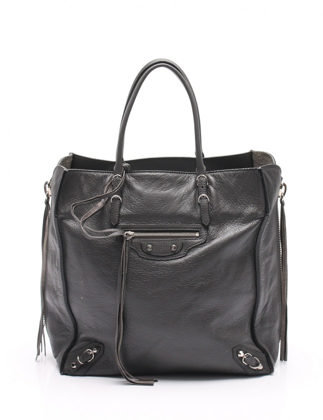 バレンシアガ BALENCIAGA トートバッグ ペーパー A5 グレー 357330 