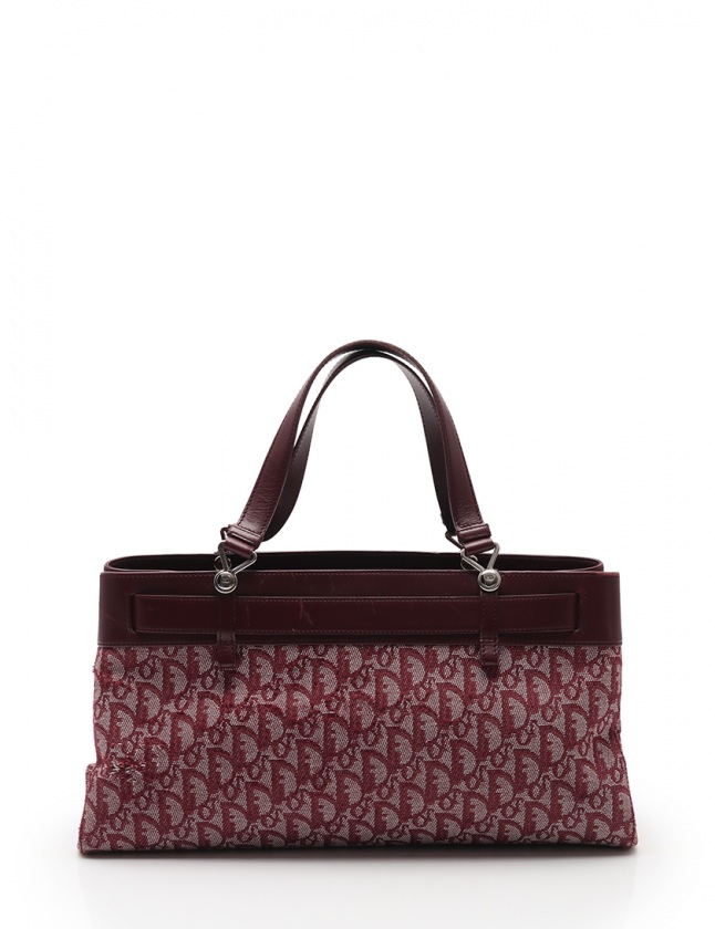 [大人気]　ディオール　Dior　ハンドバッグ　キャンバス　トロッター　ボルドー クリスチャンディオール Christian Dior ハンドバッグ