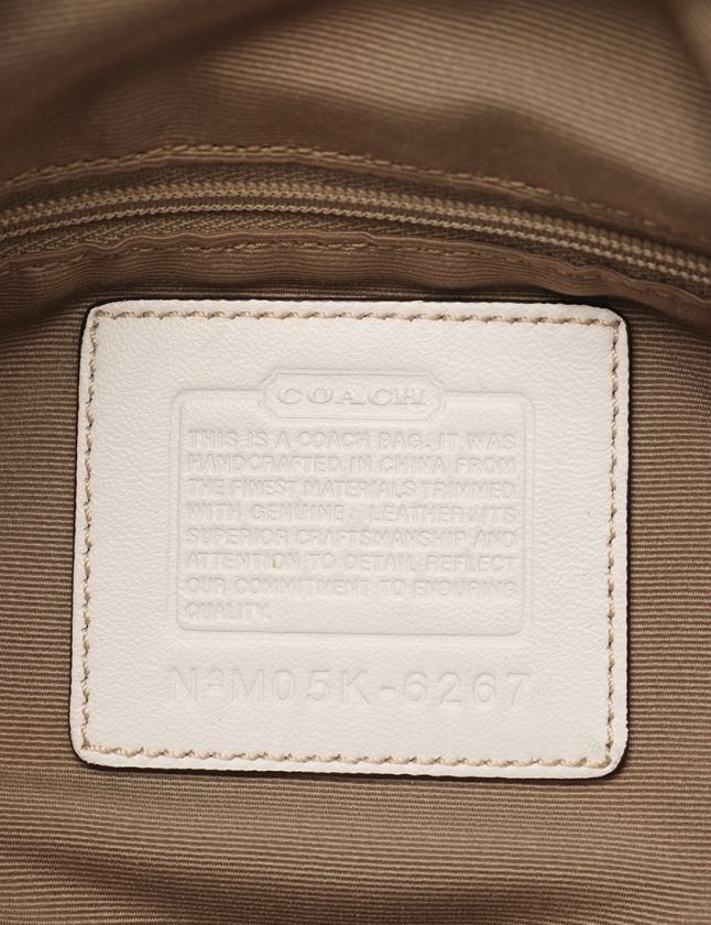 COACH　コーチ ハンドバックシグネチャー　ホーボー　6267　オフホワイト COACH コーチ シグネチャー アクセサリーポーチ ハンドバッグ