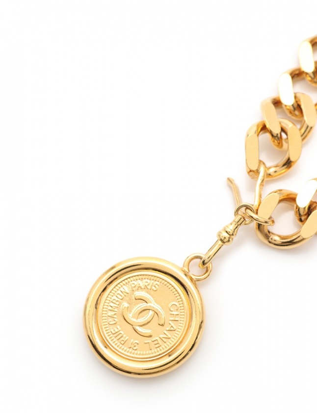 シャネル CHANEL チェーンベルト ココマーク ゴールド 小物 レディース