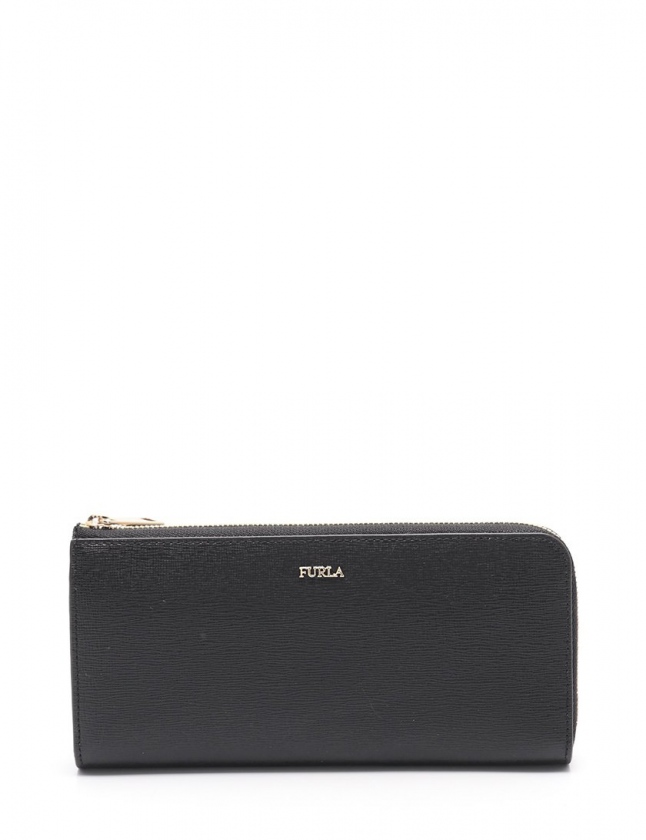 フルラ FURLA L字ファスナー長財布 バビロン 黒 小物 レザー BABYLON 