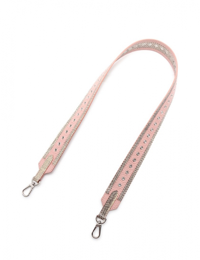 ルイヴィトン LOUIS VUITTON ショルダーストラップ ピンク アイボリー  