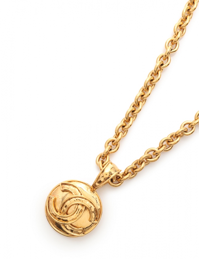 シャネル CHANEL ネックレス ペンダント ココマーク ゴールド