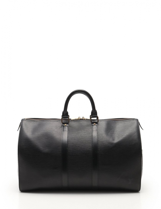 ルイヴィトン LOUIS VUITTON ボストンバッグ キーポル45 エピ ノワール 