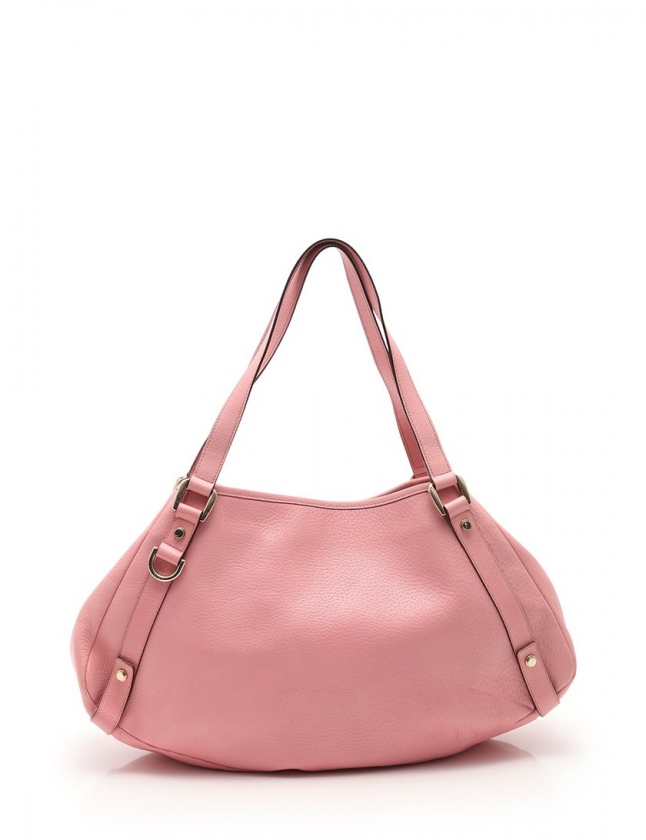 【新品】GUCCI ピンク レザー トートバッグ グッチ GUCCI トートバッグ アビー ピンク 147652 レザー 2005年日本