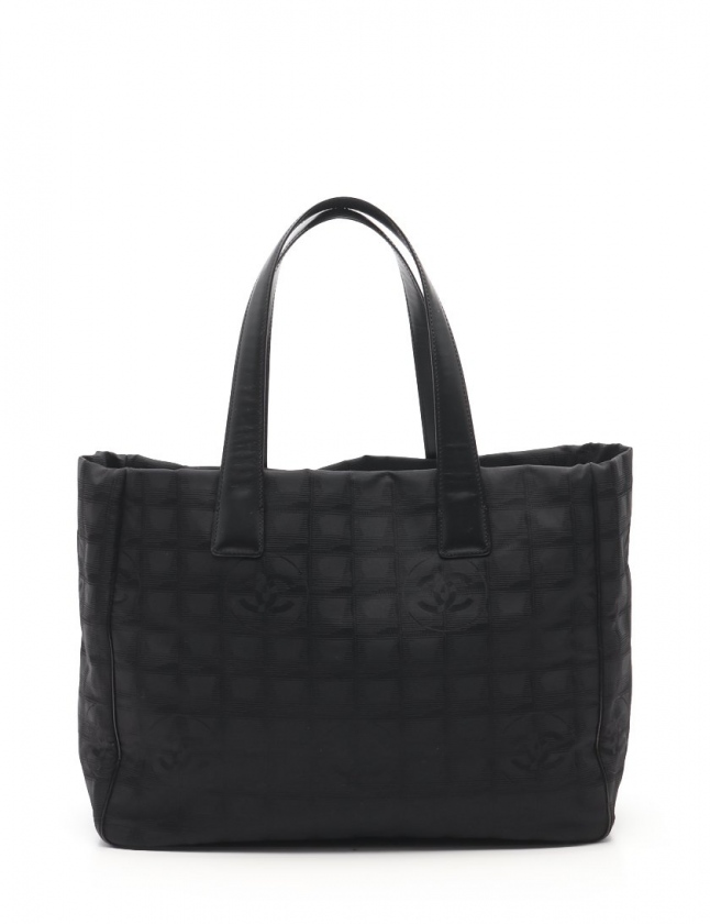 シャネル CHANEL トートバッグ ニュートラベルライン トートMM 黒 