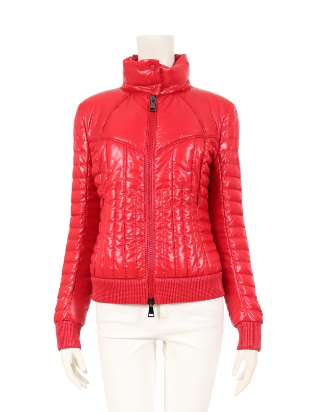 モンクレール Moncler ダウンジャケット 赤 1 アウター ワンポイント S ナイロン 18aw Faisan レディース 114 ベクトルパーク