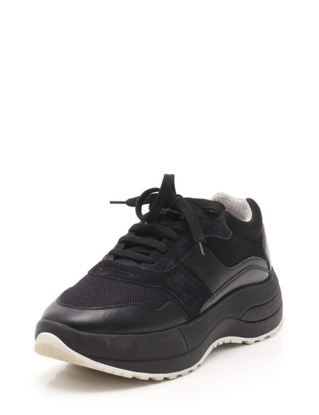 セリーヌ CELINE スニーカー デリバリー 黒 38 シューズ 25cm レザー  