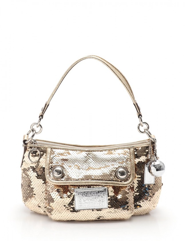コーチ COACH ハンドバッグ シークイン グルーヴィー ゴールド 15381 