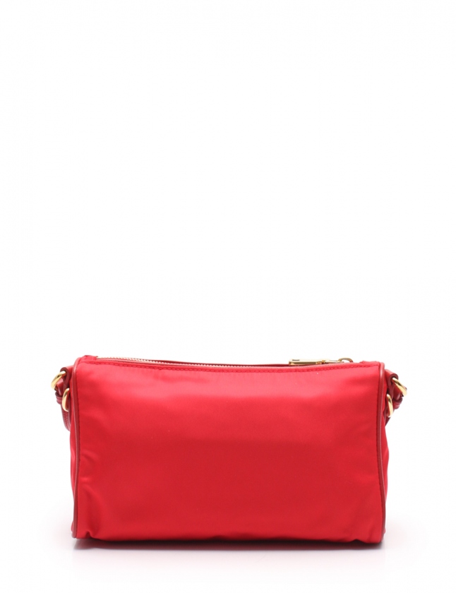プラダ PRADA ワンショルダーバッグ 赤 BN1834 ナイロン レザー