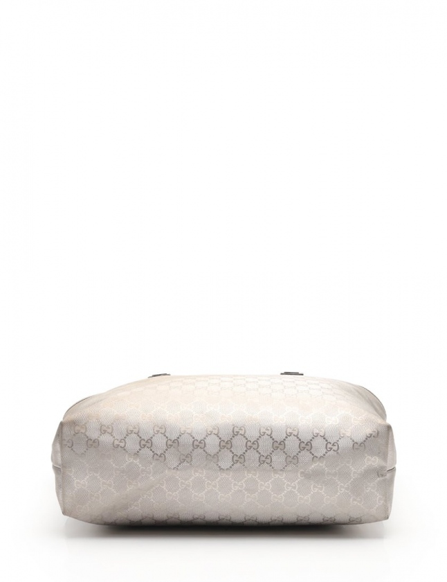 グッチ GUCCI トートバッグ GGインプリメ シルバー 211137 PVC