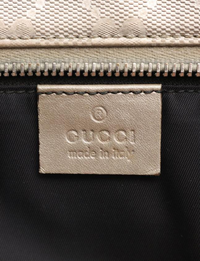 グッチ GUCCI トートバッグ GGインプリメ シルバー 211137 PVC