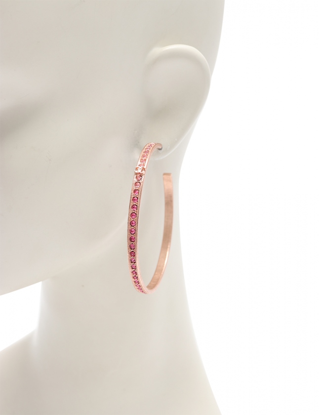シャネル CHANEL フープピアス ココマーク ピンクゴールド 
