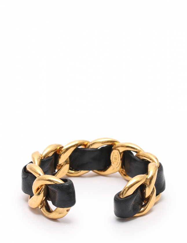 [新作]CHANEL バングル シャネル CHANEL バングル ゴールド アクセサリー レザー 23