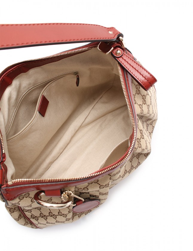 グッチ GUCCI ワンショルダーバッグ スーキー GGキャンバス ベージュ 