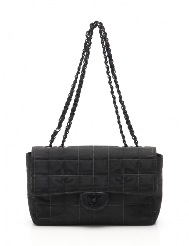シャネル CHANEL チェーンショルダーバッグ ニュートラベルライン 黒 