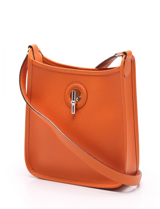 エルメス HERMES ショルダーバッグ ポシェット ヴェスパTPM オレンジ 