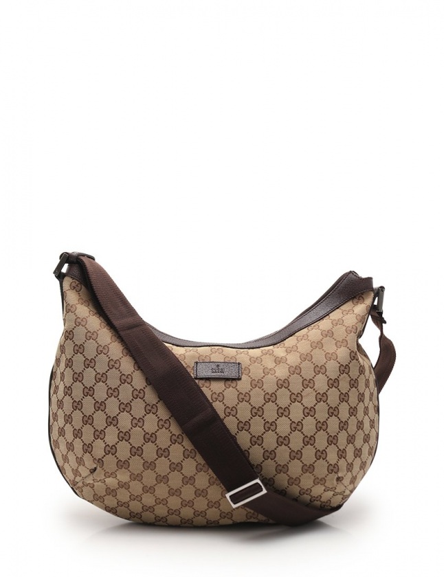 グッチ GUCCI ワンショルダーバッグ GGキャンバス ベージュ ダーク 