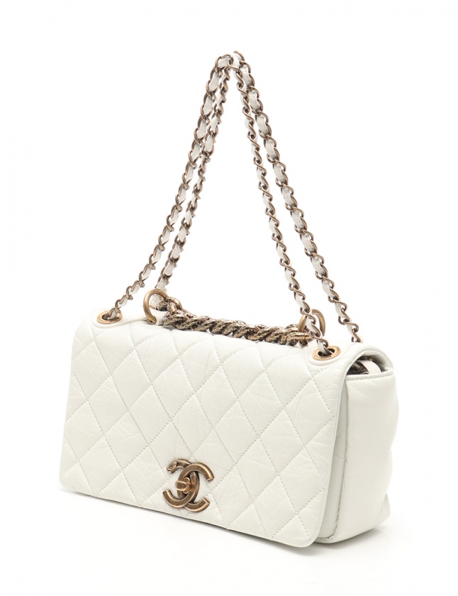 シャネル Chanel ハンドバッグ ショルダーバッグ マトラッセ 白 レザー ゴールド金具 2way レディース 114 ベクトルパーク