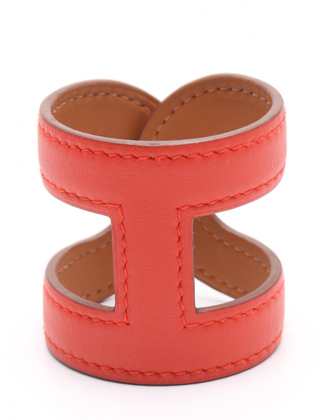 エルメス HERMES バングル アノー シェーヌダンクル 赤
