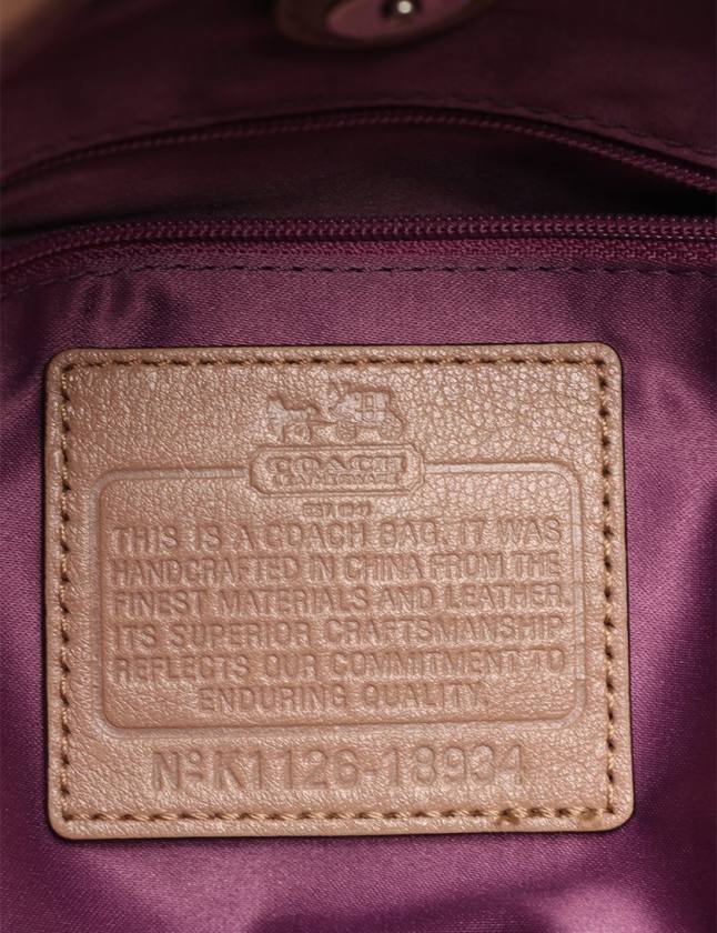 コーチ COACH ショルダーバッグ ピンクベージュ 18934 レザー クロコ型 