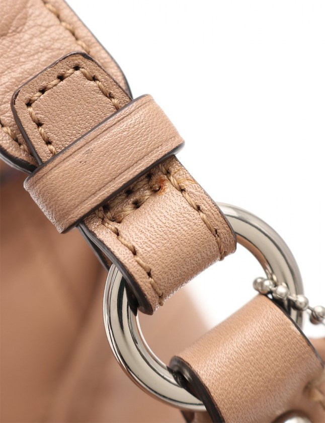 コーチ COACH ショルダーバッグ ピンクベージュ 18934 レザー クロコ型 