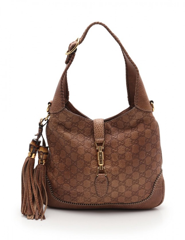 グッチ GUCCI ショルダーバッグ グッチシマ ニュージャッキー バンブー 