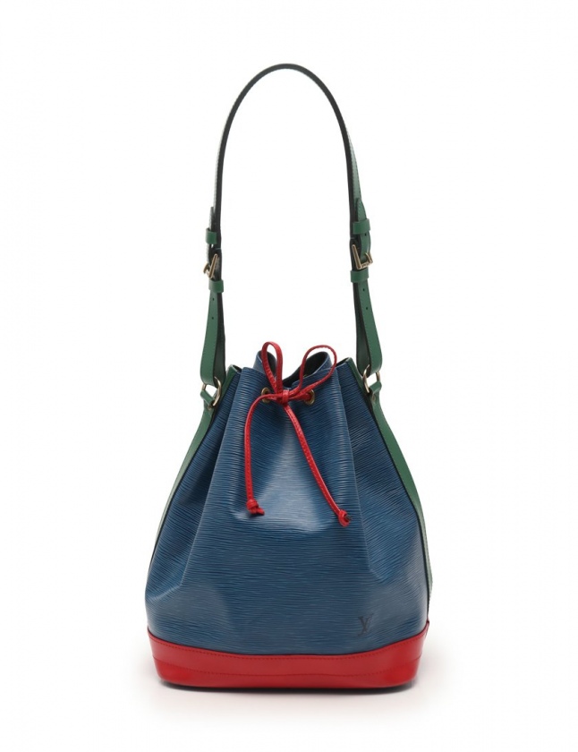 ルイヴィトン LOUIS VUITTON ショルダーバッグ ノエ エピ 青 緑 赤 