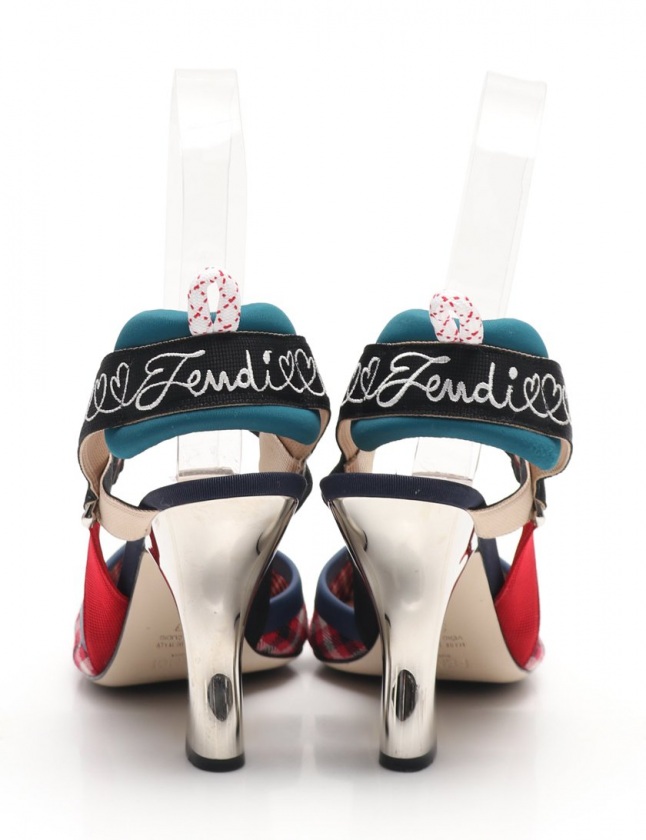 フェンディ FENDI パンプス コリブリ スリングバック マルチ