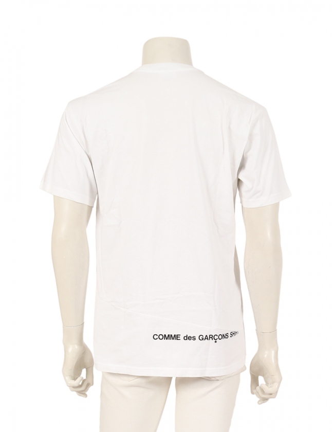 シュプリーム SUPREME × COMME des GARCONS SHIRT Tシャツ 白 黒 M 