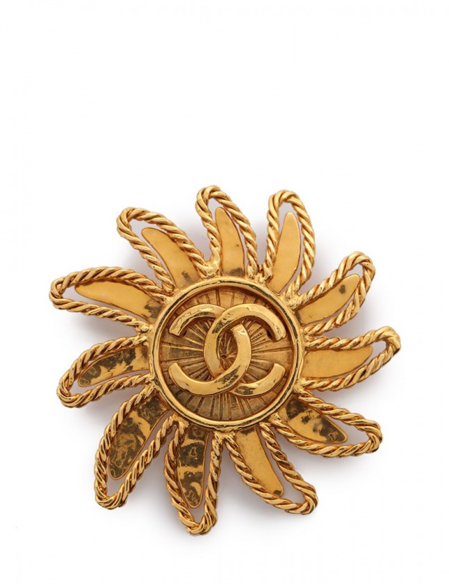 シャネル CHANEL ブローチ ココマーク ゴールド アクセサリー 94A  