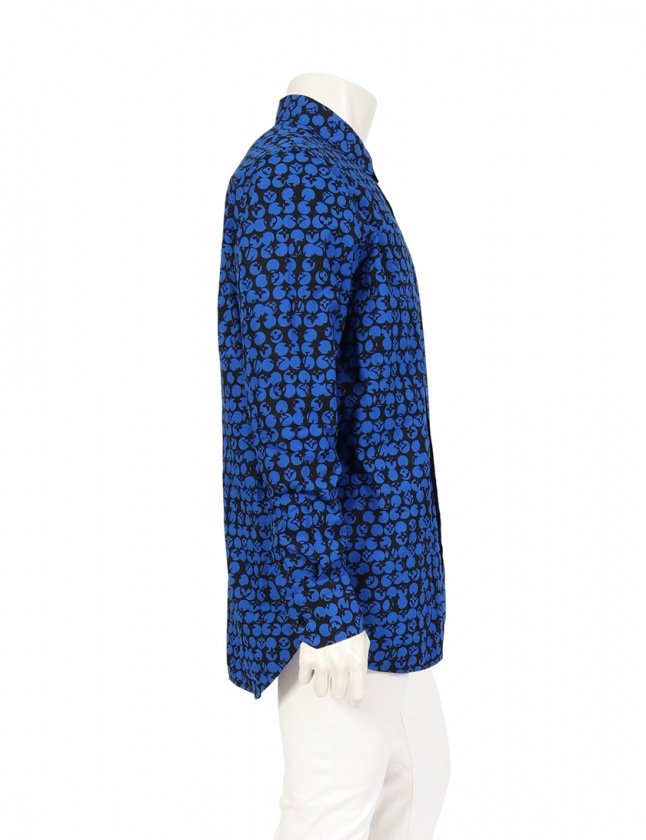ルイヴィトン LOUIS VUITTON シャツ カジュアルシャツ 青 黒 L 