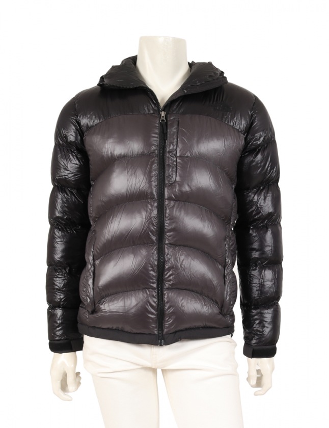 ザノースフェイス THE NORTH FACE ダウンジャケット 黒 グレー L 