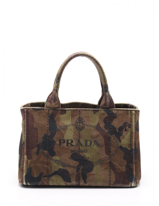 プラダ PRADA トートバッグ ショルダーバッグ カナパ カモフラージュ  