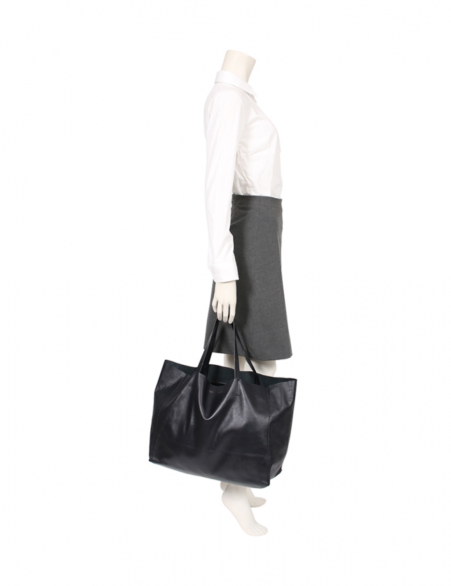 CÉLINE カバ　ブラック セリーヌ CELINE トートバッグ カバ ファントム ダークネイビー