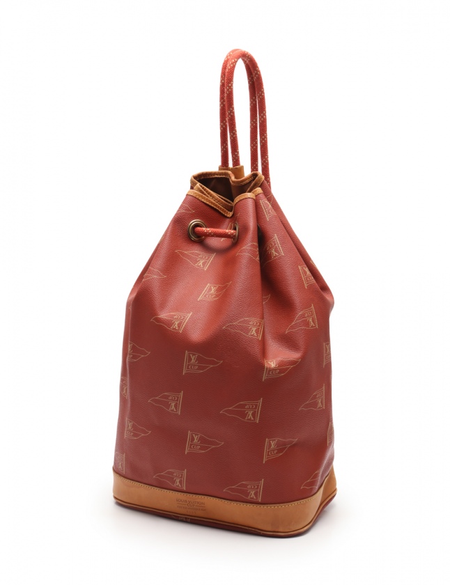 ルイヴィトン LOUIS VUITTON ショルダーバッグ サントロぺ 赤 ベージュ 