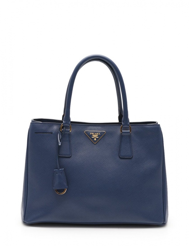 プラダ PRADA トートバッグ ショルダーバッグ ガレリア ネイビー 