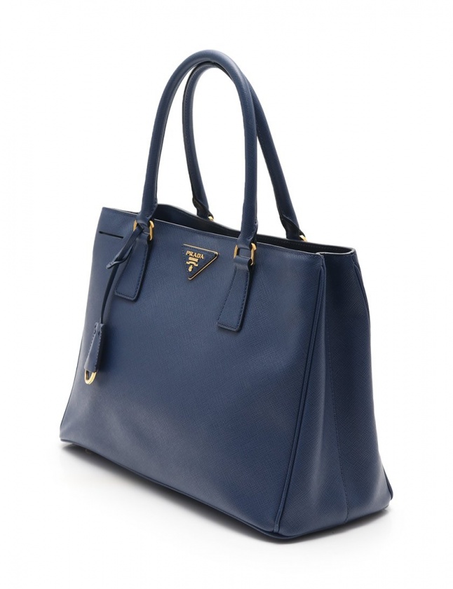 プラダ PRADA トートバッグ ショルダーバッグ ガレリア ネイビー 